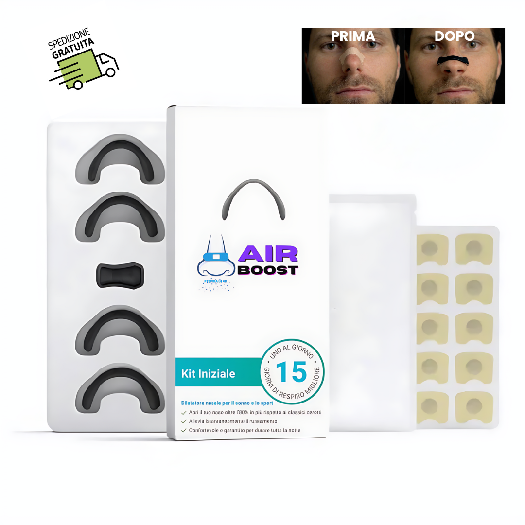Cerotto Nasale AirBoost™ | Respira in 4K