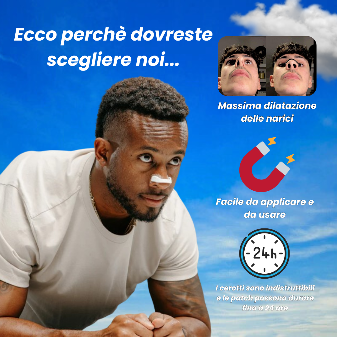Cerotto Nasale AirBoost™ | Respira in 4K